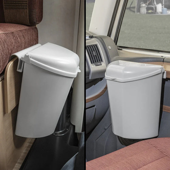 Proplus Afvalbak met deksel 6 liter 29,5 cm lichtgrijs