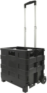Proplus Bagagetrolley met inklapbare krat 40 liter 25 kg zwart