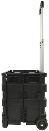 Proplus Bagagetrolley met inklapbare krat 40 liter 25 kg zwart