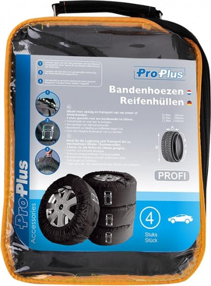Proplus Profi bandenhoezenset Ø68 cm 214 cm 240 mm zwart
