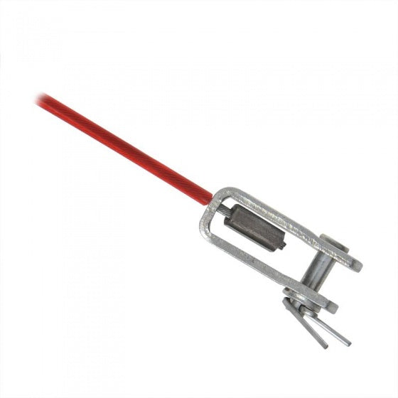 Proplus Breekkabel voor oplooprem 100 cm rood met gaffel