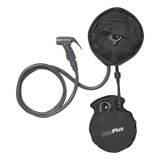 Proplus Campingdouche met voetpomp 11 liter zwart