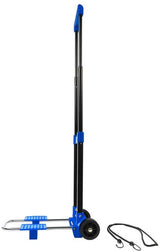 Proplus Inklapbare bagagetrolley 30 kg staal zwart blauw
