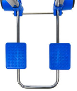 Proplus Inklapbare bagagetrolley 30 kg staal zwart blauw