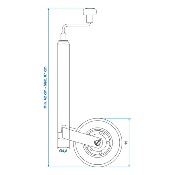 Proplus Neuswiel 48 mm rubberband 200 x 50 mm