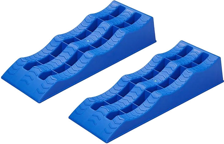 Proplus Oprijblokken met 3 niveaus: 4,7 en 10 cm blauw 2 stuks