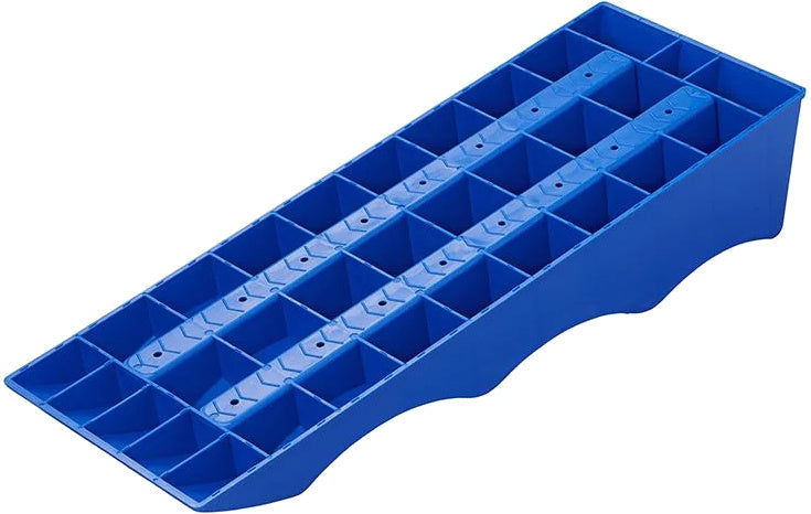 Proplus Oprijblokken met 3 niveaus: 4,7 en 10 cm blauw 2 stuks