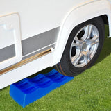 Proplus Oprijblokken met 3 niveaus: 4,7 en 10 cm blauw 2 stuks