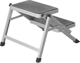 Proplus Opstapje vouwbaar 2 treden 59,5 x 49 x 39 cm grijs