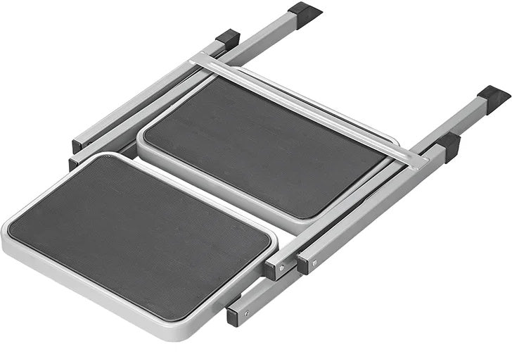 Proplus Opstapje vouwbaar 2 treden 59,5 x 49 x 39 cm grijs