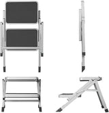 Proplus Opstapje vouwbaar 2 treden 59,5 x 49 x 39 cm grijs