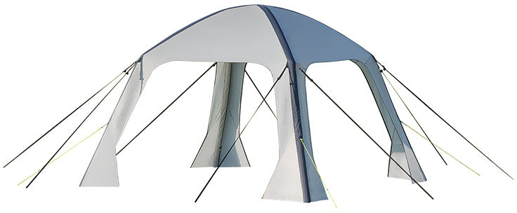Proplus Partytent opblaasbaar 365 x 365 cm lichtgrijs
