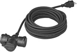 Proplus Verlengkabel Schuko 3-voudig 10 meter 3x1,5mm² zwart