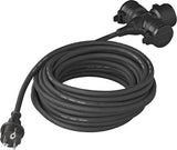 Proplus Verlengkabel Schuko 3-voudig 10 meter 3x1,5mm² zwart