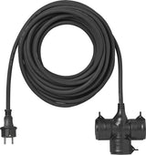 Proplus Verlengkabel Schuko 3-voudig 20 meter 3x1,5mm² zwart