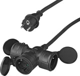 Proplus Verlengkabel Schuko 3-voudig 20 meter 3x1,5mm² zwart