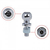 Proplus Trekhaakkogel 50 mm recht M22 in blister zilver