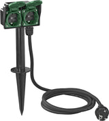 Proplus tuincontactdoos Schuko 2-voudig 2 meter 3x2,5mm² zwart