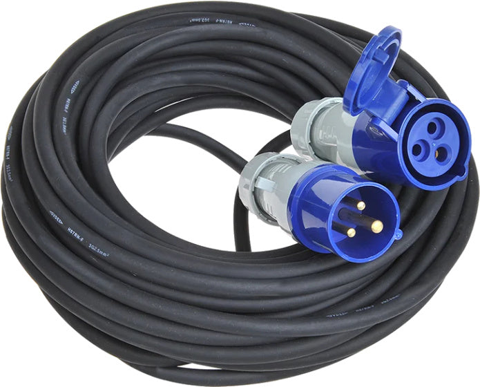 Proplus Verlengkabel CEE 20 meter 3x2,5mm² zwart blauw