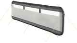 Proplus Windscherm opblaasbaar 480 x 140 cm lichtgrijs zwart