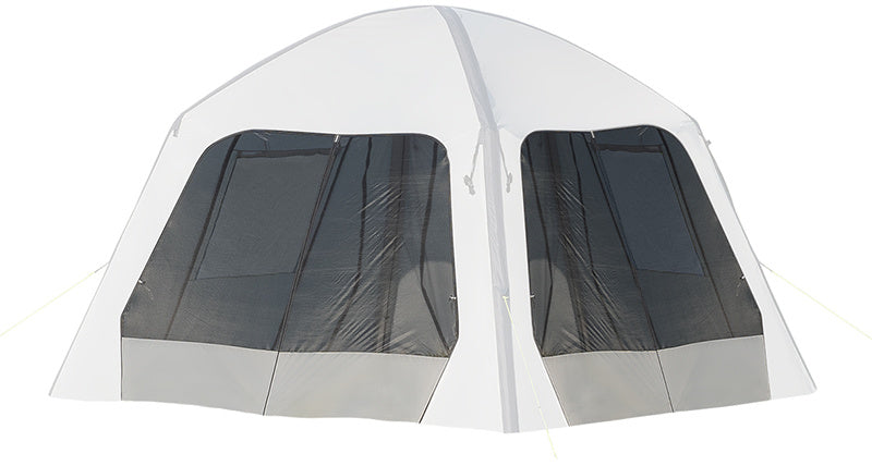 Proplus Zijwand met horrengaas voor opblaasbare partytent grijs