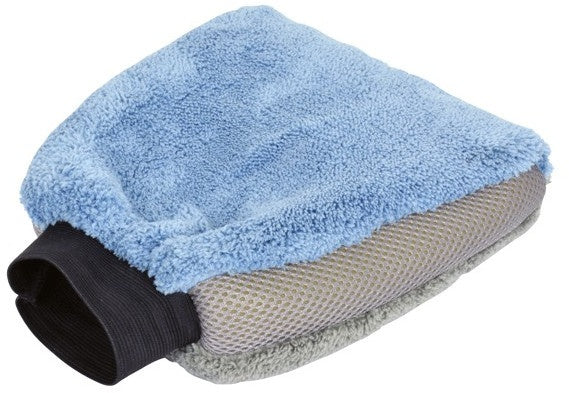 Protecton Washandschoen microvezel 27 x 18 x 4,5cm blauw grijs