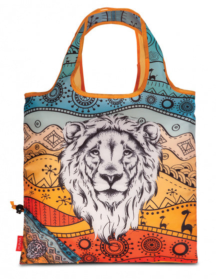 Punta Shopper leeuw 12 liter 38 x 38 cm polyester blauw rood