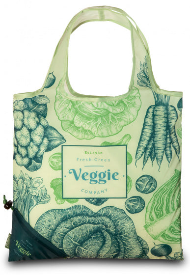 Punta Shopper Veggie dames 22 liter polyester groen