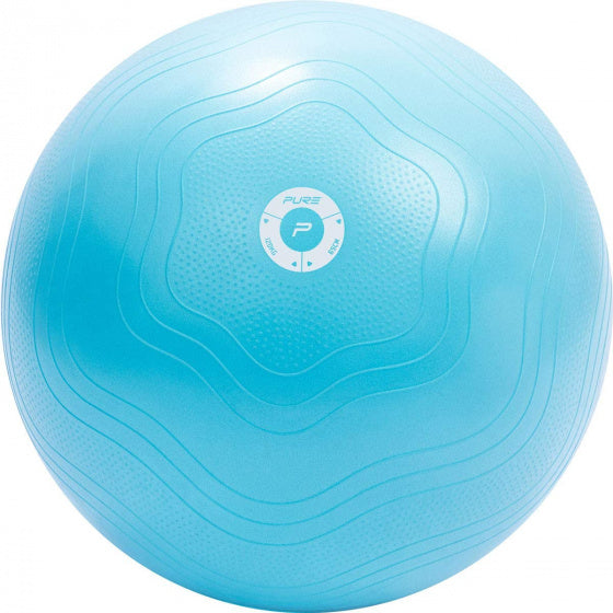 Pure2improve Antiburst Fitnessbal 65 cm PVC Lichtblauw