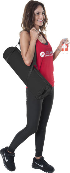 Pure2improve Fitnessmat 173 x 61 cm TPE zwart