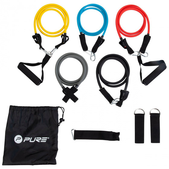 Pure2improve Weerstandsbanden Fitness 120 cm latex 12-delig
