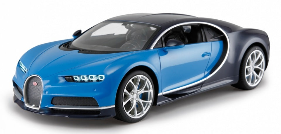 Rastar RC Bugatti Chiron jongens 27 MHz 1:14 blauw