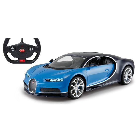 Rastar RC Bugatti Chiron jongens 27 MHz 1:14 blauw