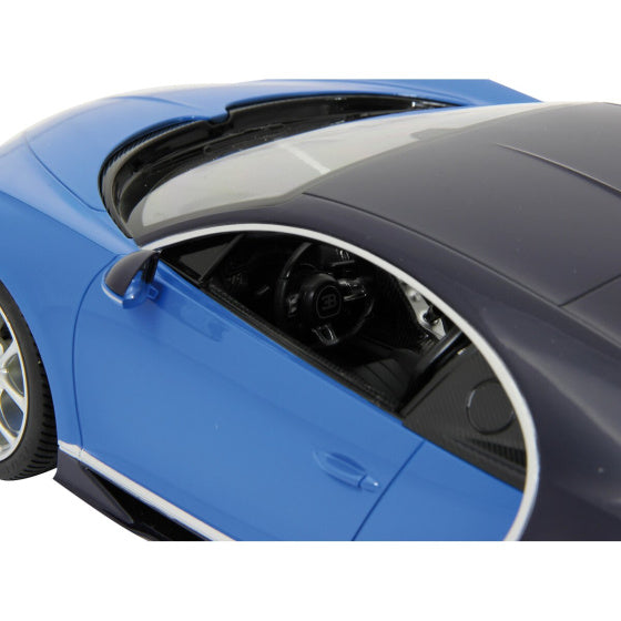 Rastar RC Bugatti Chiron jongens 27 MHz 1:14 blauw