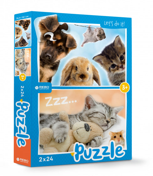 Rebo Productions Babydieren legpuzzel junior 24 24 stukjes