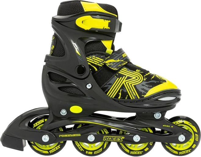 Roces Inline skates Jokey 3.0 softboot 82A zwart geel maat 38-41