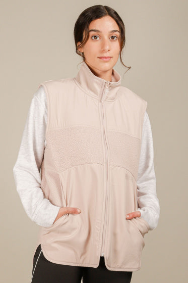 Röhnisch Bodywarmer Corrine Pile dames polyester zachtroze mt XS