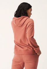 Röhnisch Hoodie Essential dames biologisch katoen oudroze mt XS