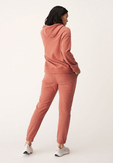 Röhnisch Hoodie Essential dames biologisch katoen oudroze mt XS