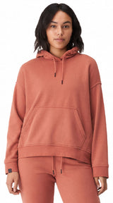 Röhnisch Hoodie Essential dames biologisch katoen oudroze mt XS