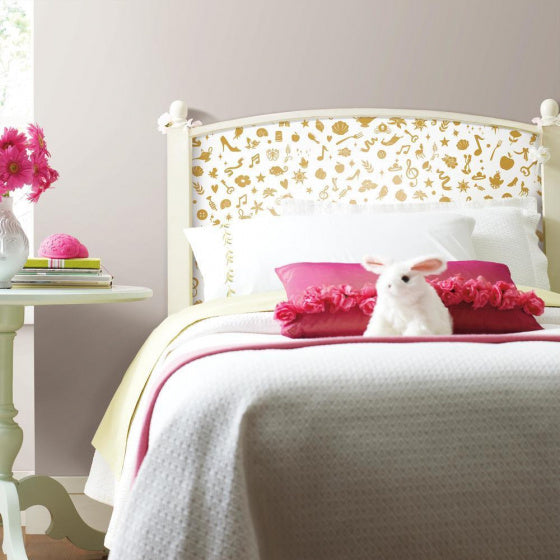 Roommates Behang Peel and Stick Icons 503 cm vinyl goud