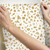 Roommates Behang Peel and Stick Icons 503 cm vinyl goud