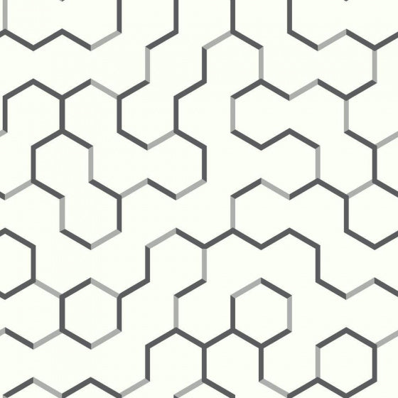 Roommates Behang Peel and Stick Geometric 503 cm vinyl grijs