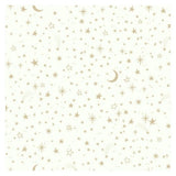 Roommates Zelfklevend behang Twinkle stars 52 x 500 cm wit goud