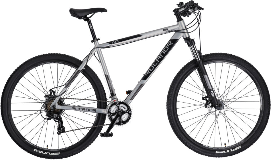 Rucanor Lux 29 Inch 48 cm Heren 21V Mechanische schijfrem Zilver Zwart