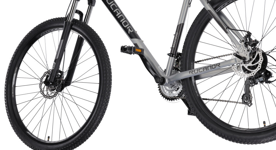 Rucanor Lux 29 Inch 48 cm Heren 21V Mechanische schijfrem Zilver Zwart