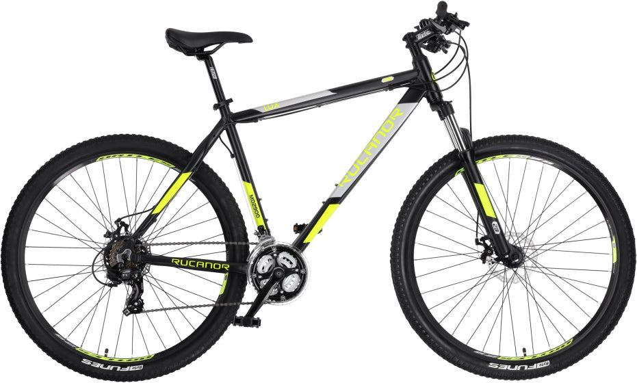 Rucanor Lux 29 Inch 48 cm Heren 21V Mechanische schijfrem Zwart Geel