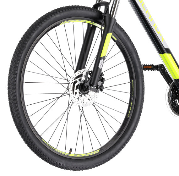Rucanor Lux 29 Inch 48 cm Heren 21V Mechanische schijfrem Zwart Geel