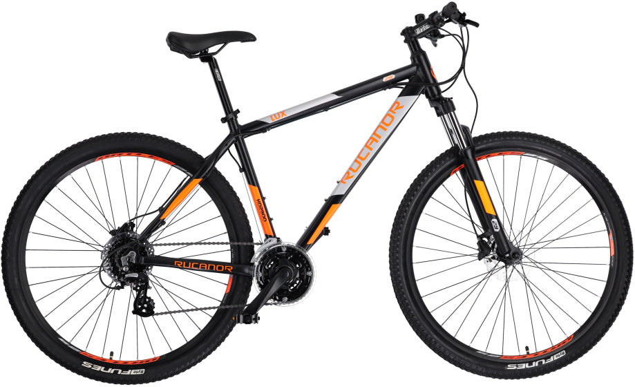 Rucanor Lux 29 Inch 48 cm Heren 24V Hydraulische schijfrem Zwart Oranje