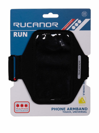 Rucanor Running Phone armband universeel unisex zwart